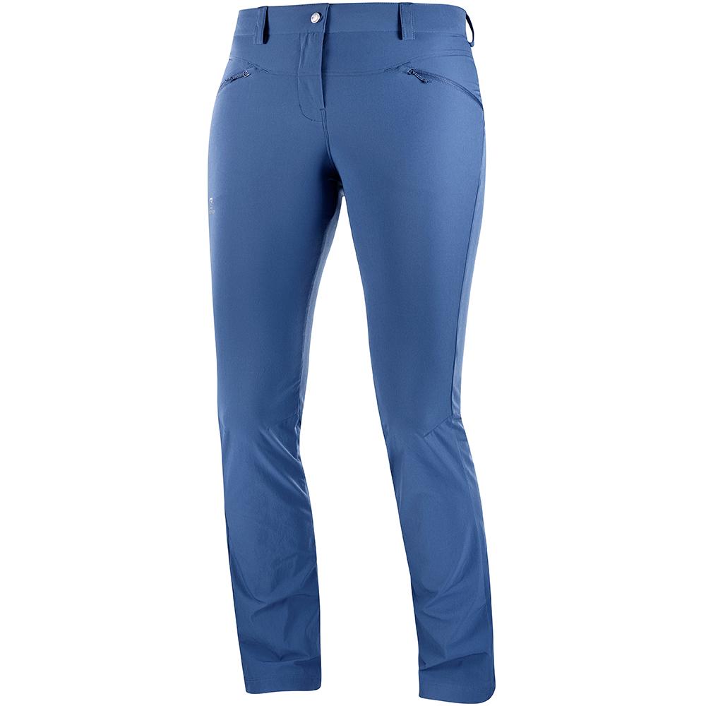 SALOMON WAYFARER STRAIGHT LT W Philippines - Women's Pants - Dark Denim | 483270-UMA